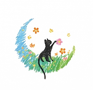 Временная татуировка «Flower moon»