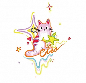 Временная татуировка «Star cat»