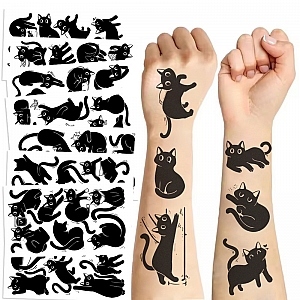 Временные татуировки «Cute black cat»